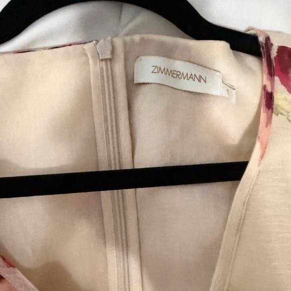 Zimmermann Cream and Pink Floral Dress - Picture 2 of 4